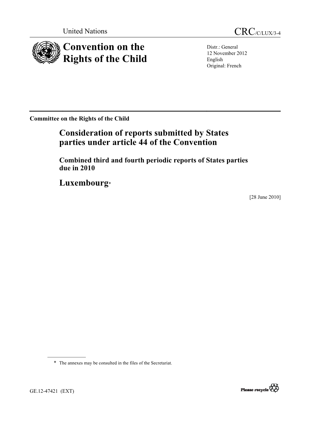 Convention on the Rights of the Child on the Sale of Children, Child Prostitution and Child Pornography