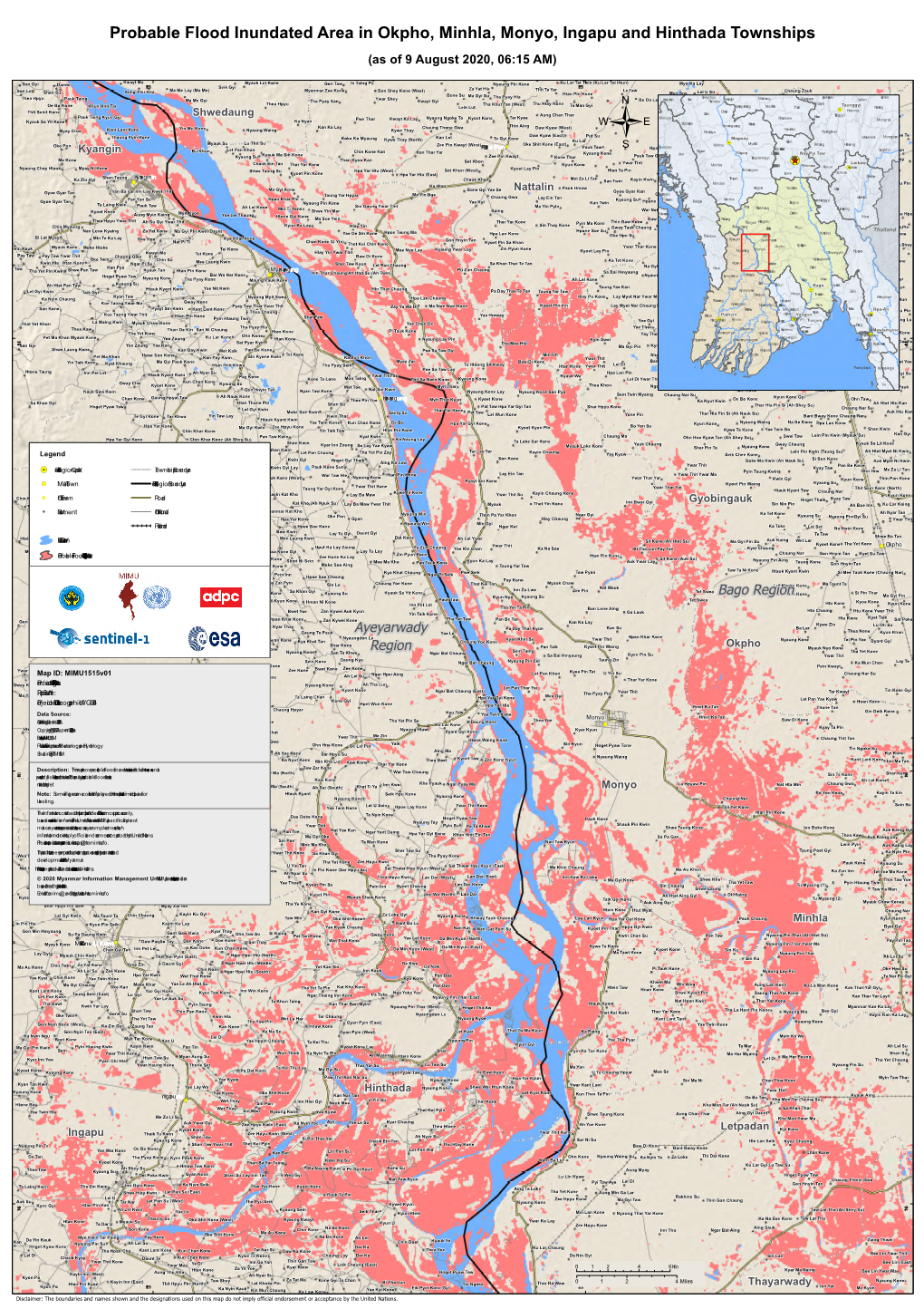 Page 1 95°15'E 95°30'E Seikphyu Kanpetlet Saw Nyaung-U Laihka