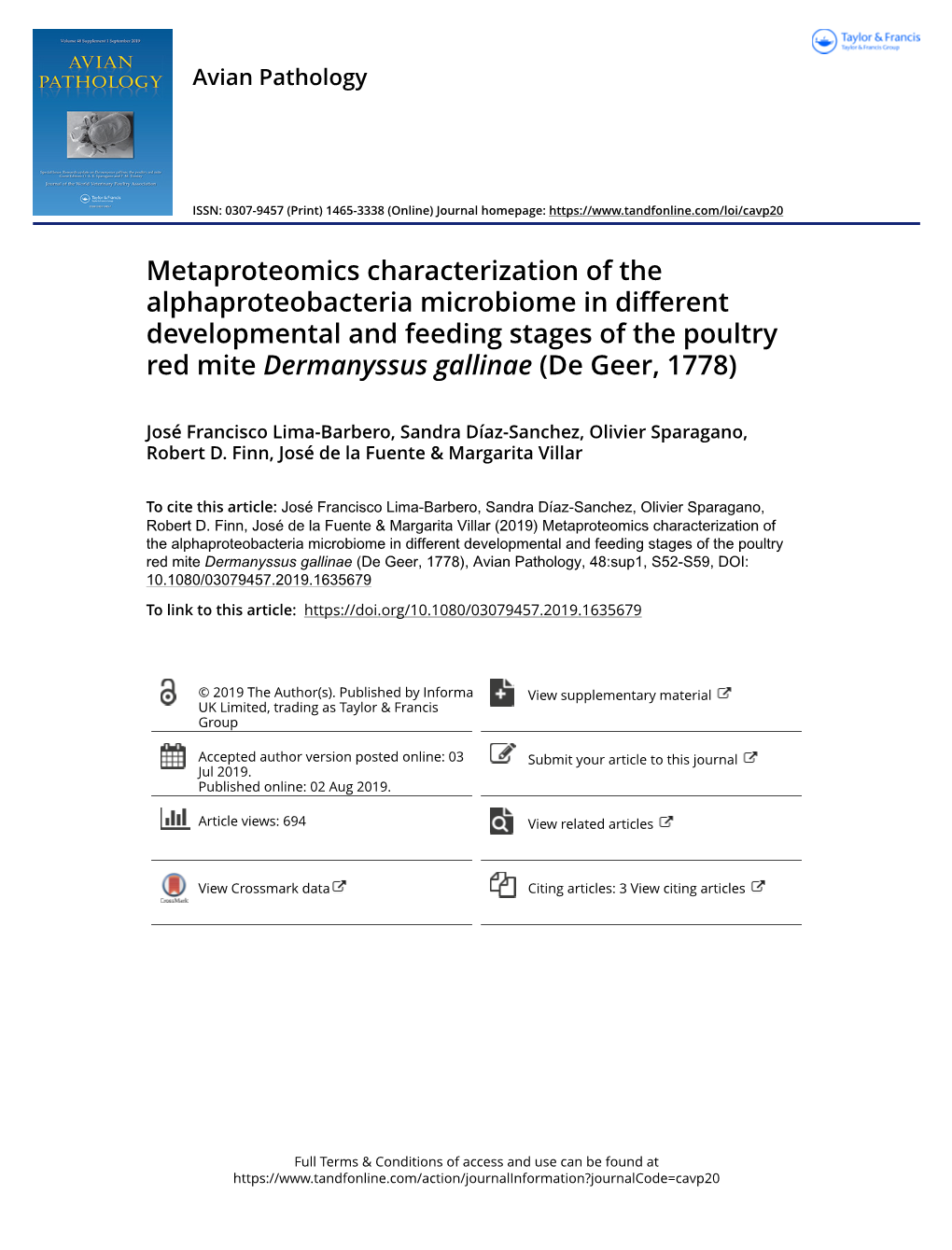 Metaproteomics Characterization of the Alphaproteobacteria