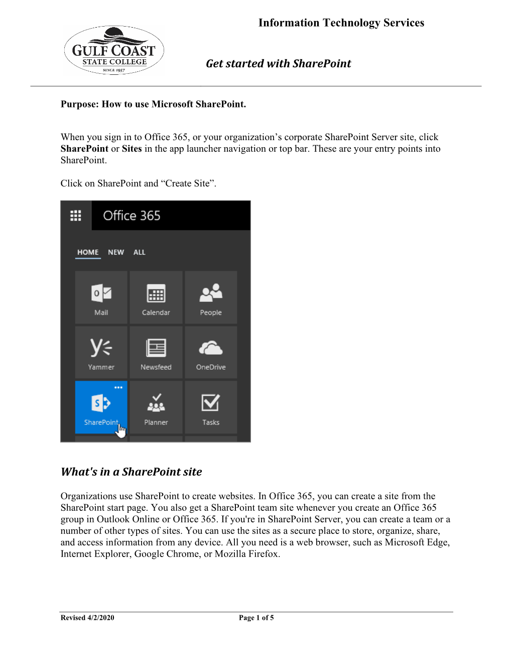 Get Started with Sharepoint