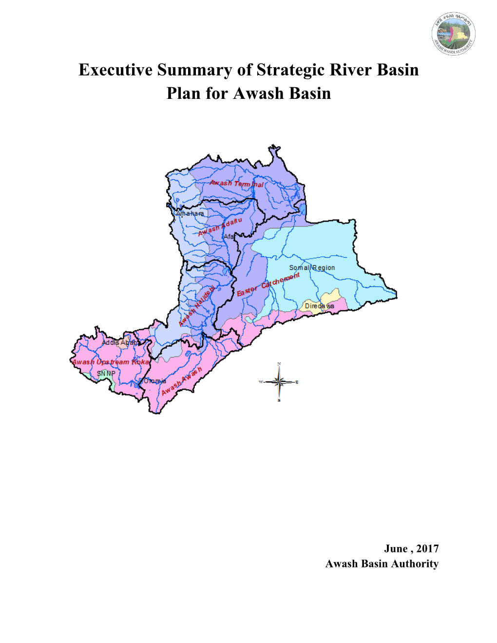 Executive Summary of Strategic River Basin Plan for Awash Basin