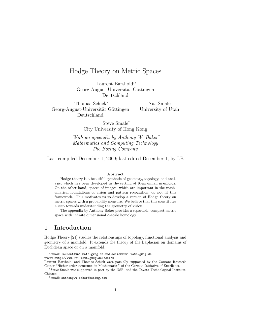 Hodge Theory on Metric Spaces