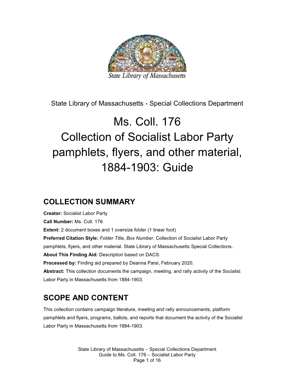 Mscoll176-Socialist Labor Party-On1143392688.Pdf (340.5Kb)