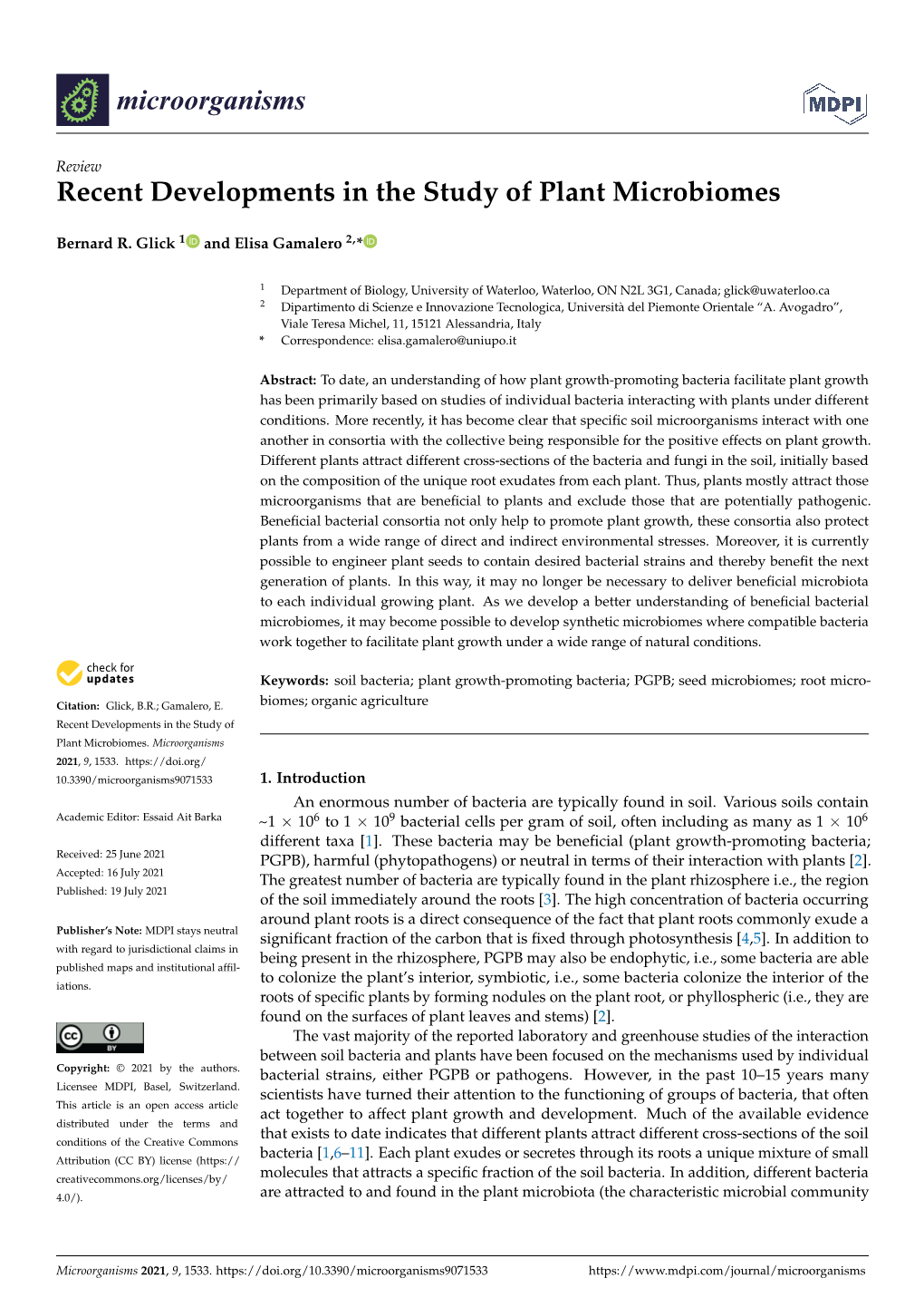 Recent Developments in the Study of Plant Microbiomes