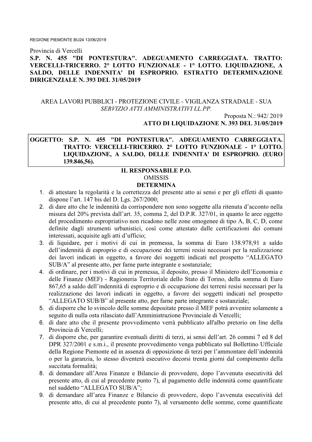 Aa Aa Provincia Di Vercelli 2019-06-06 68669 Pdf