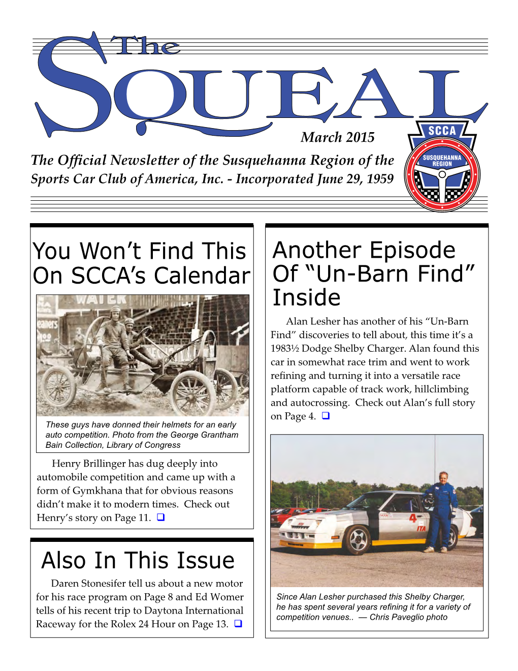 The Squeal | March 2015