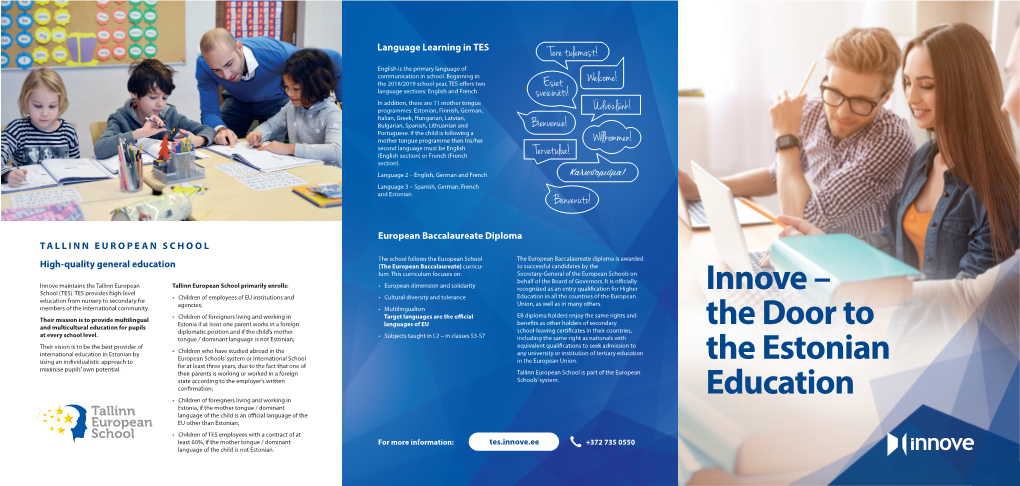 Innove – the Door to the Estonian Education