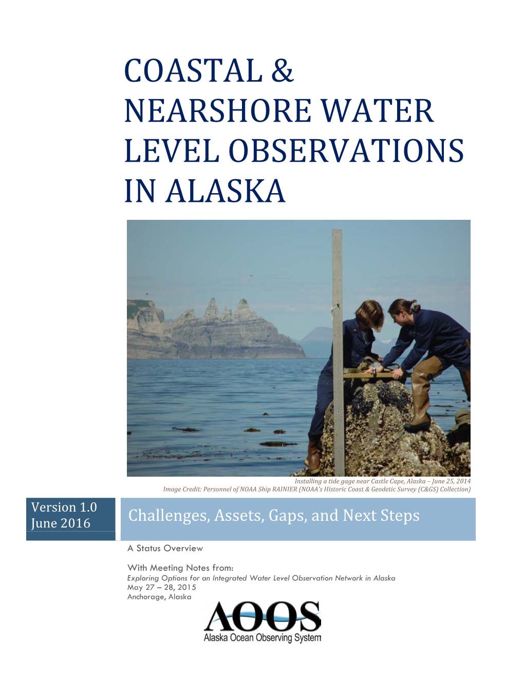 Coastal & Nearshore Water Level Observations in Alaska