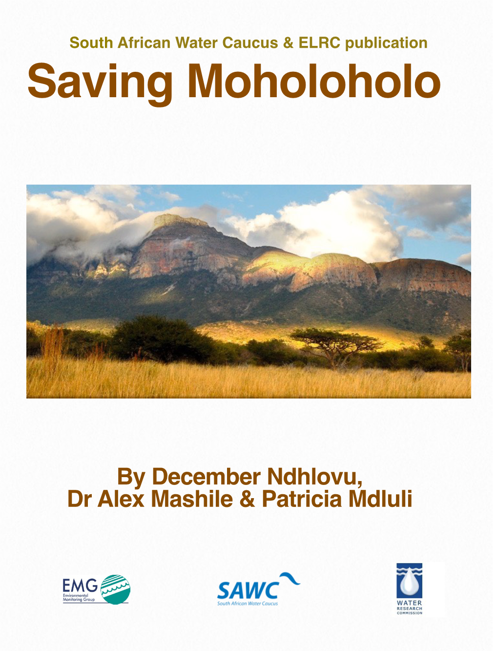 Saving Moholoholo, by Mpumalanga Water Caucus