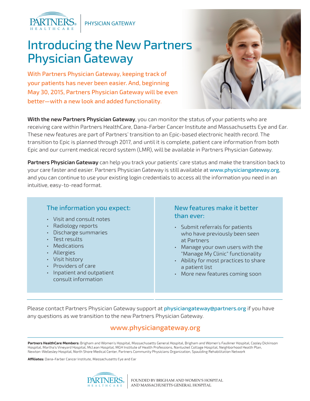 Introducing the New Partners Physician Gateway