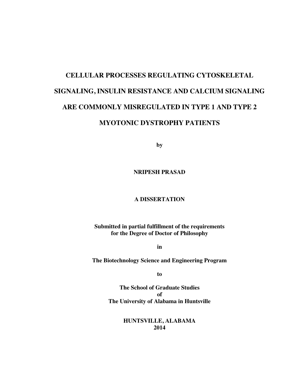 Cellular Processes Regulating Cytoskeletal