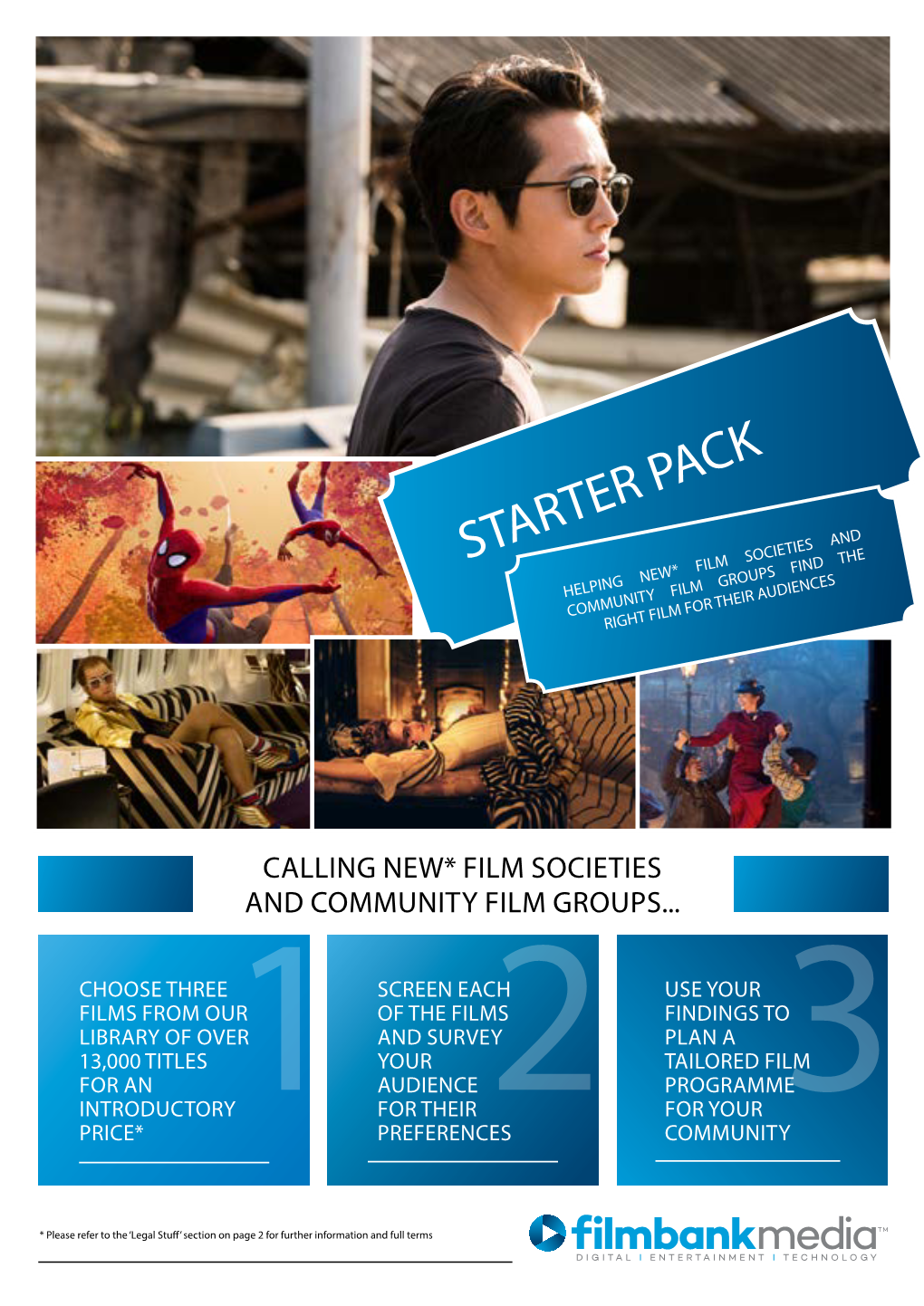 Starter Pack Helping New* Film Societies and Community Film Groups Find the Right Film for Their Audiences