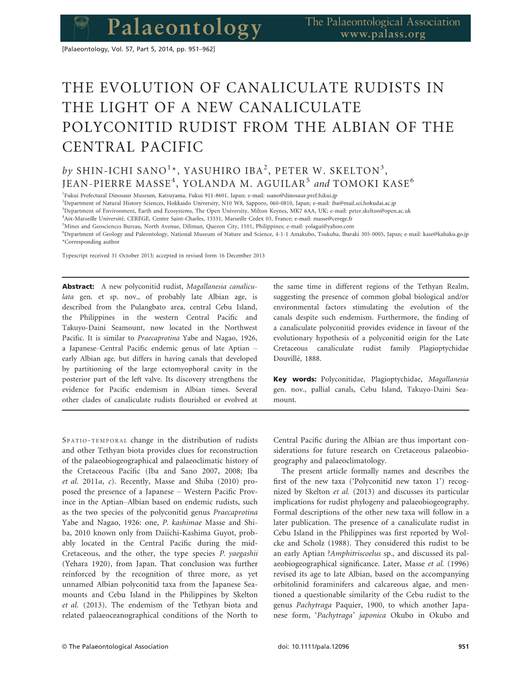 The Evolution of Canaliculate Rudists in The