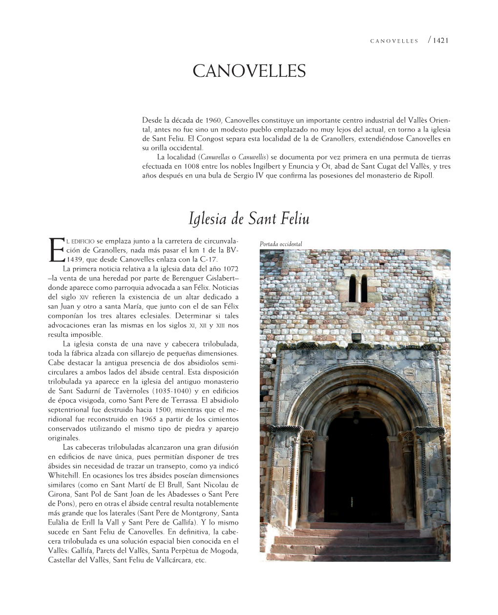 Canovelles Iglesia De Sant Feliu