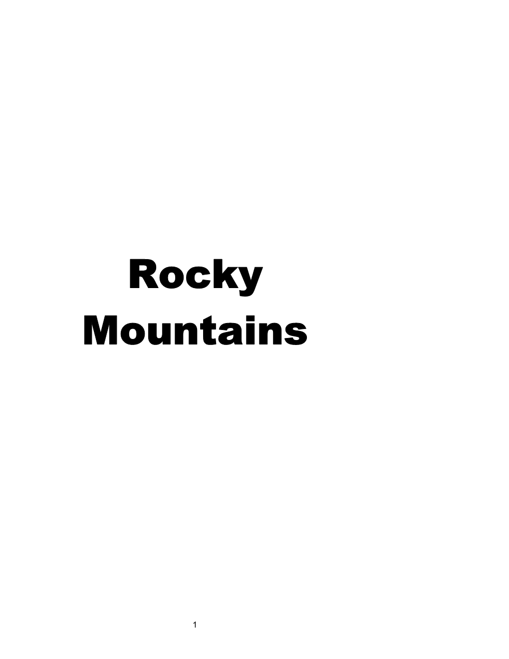 Rocky Mountains