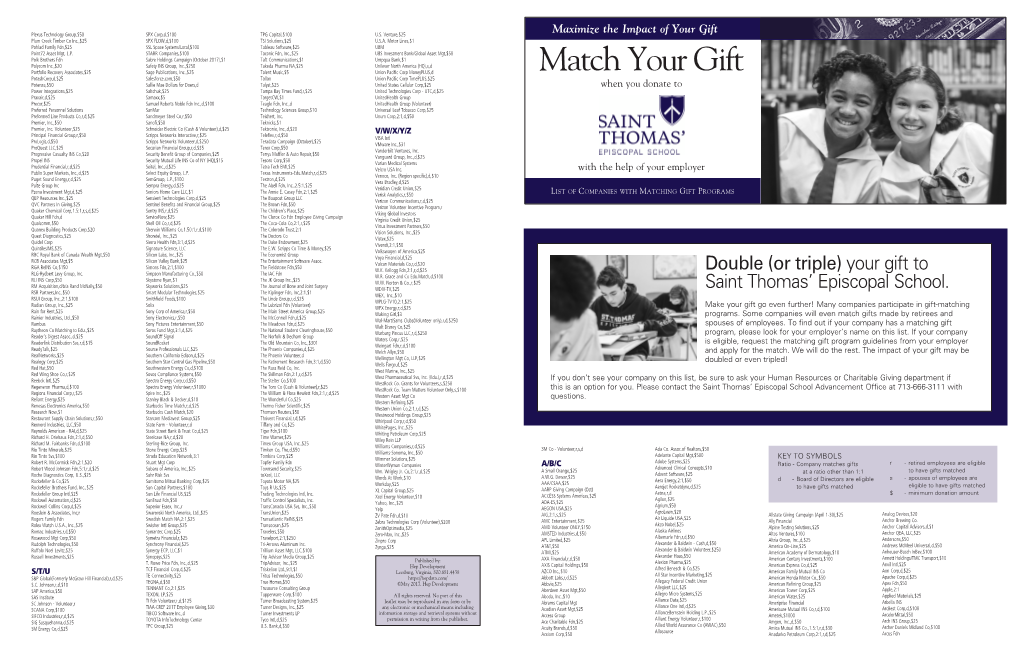 Matching Gift Programs