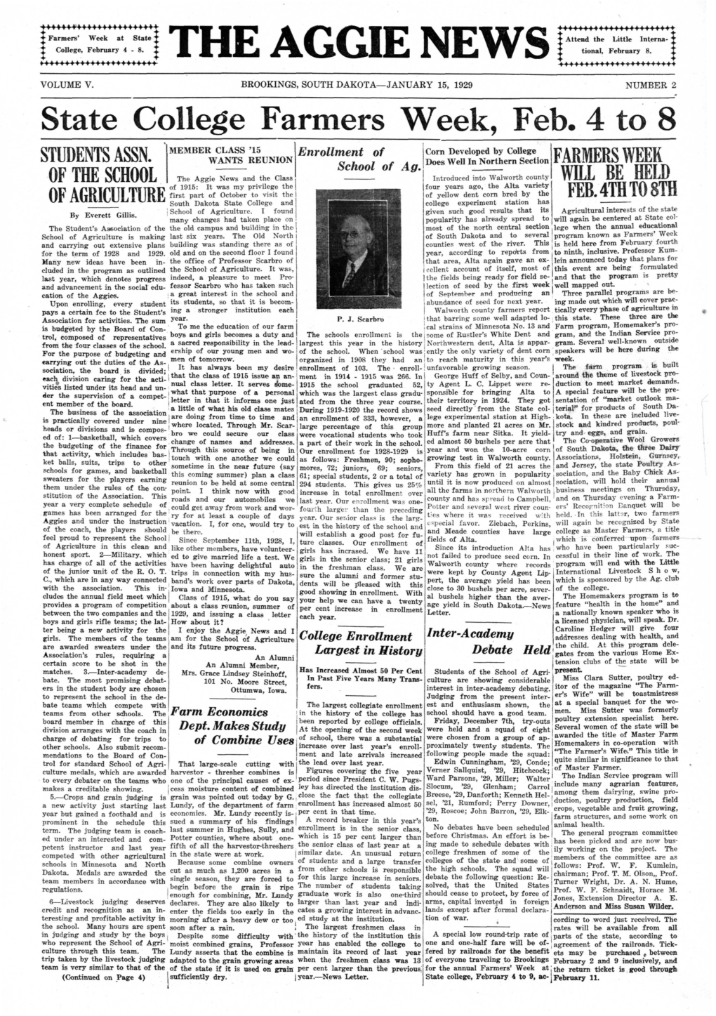 The Aggie News, January 1929