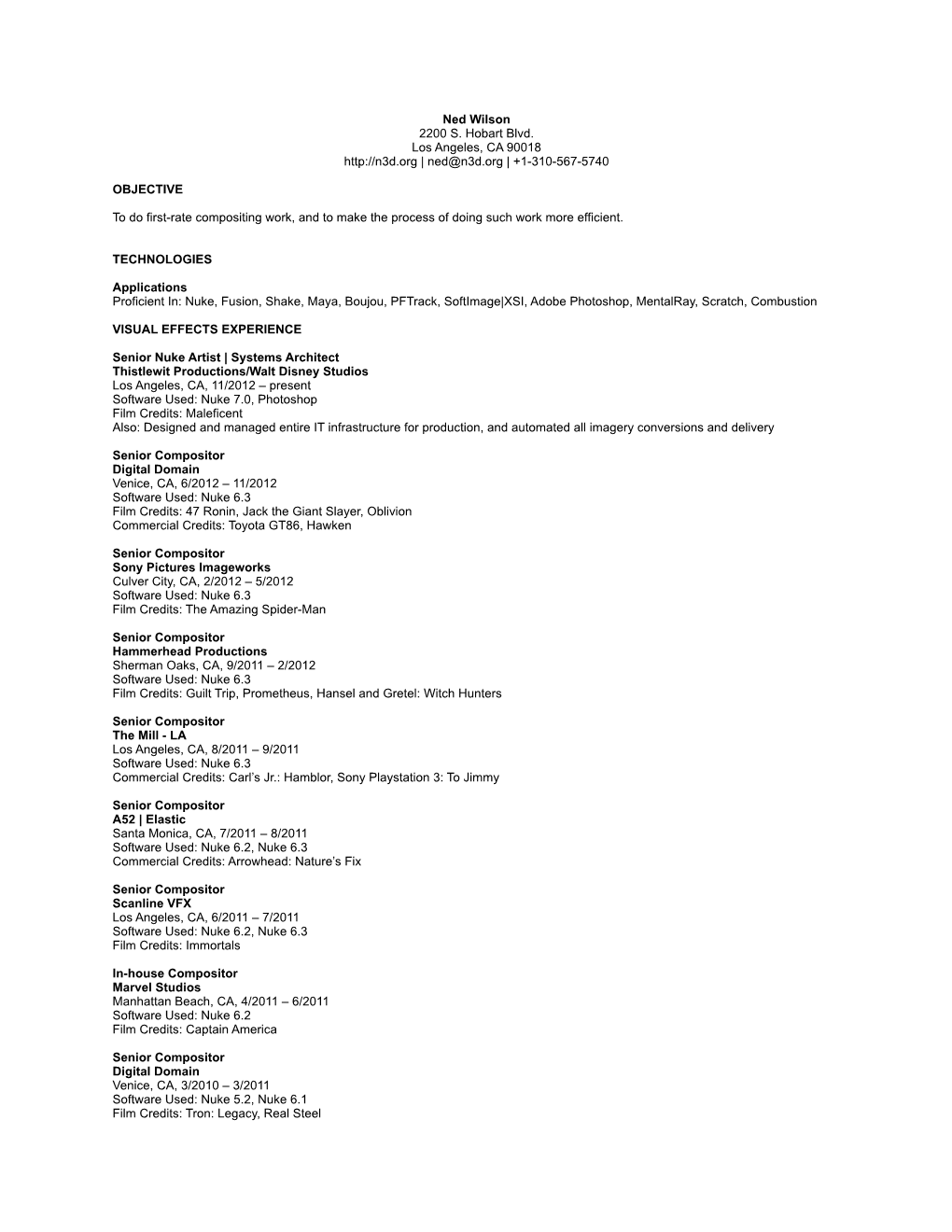 Ned Wilson Resume V2014.1.Pages