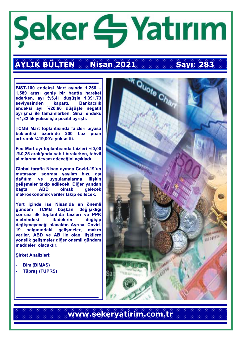 AYLIK BÜLTEN Nisan 2021 Sayı: 283