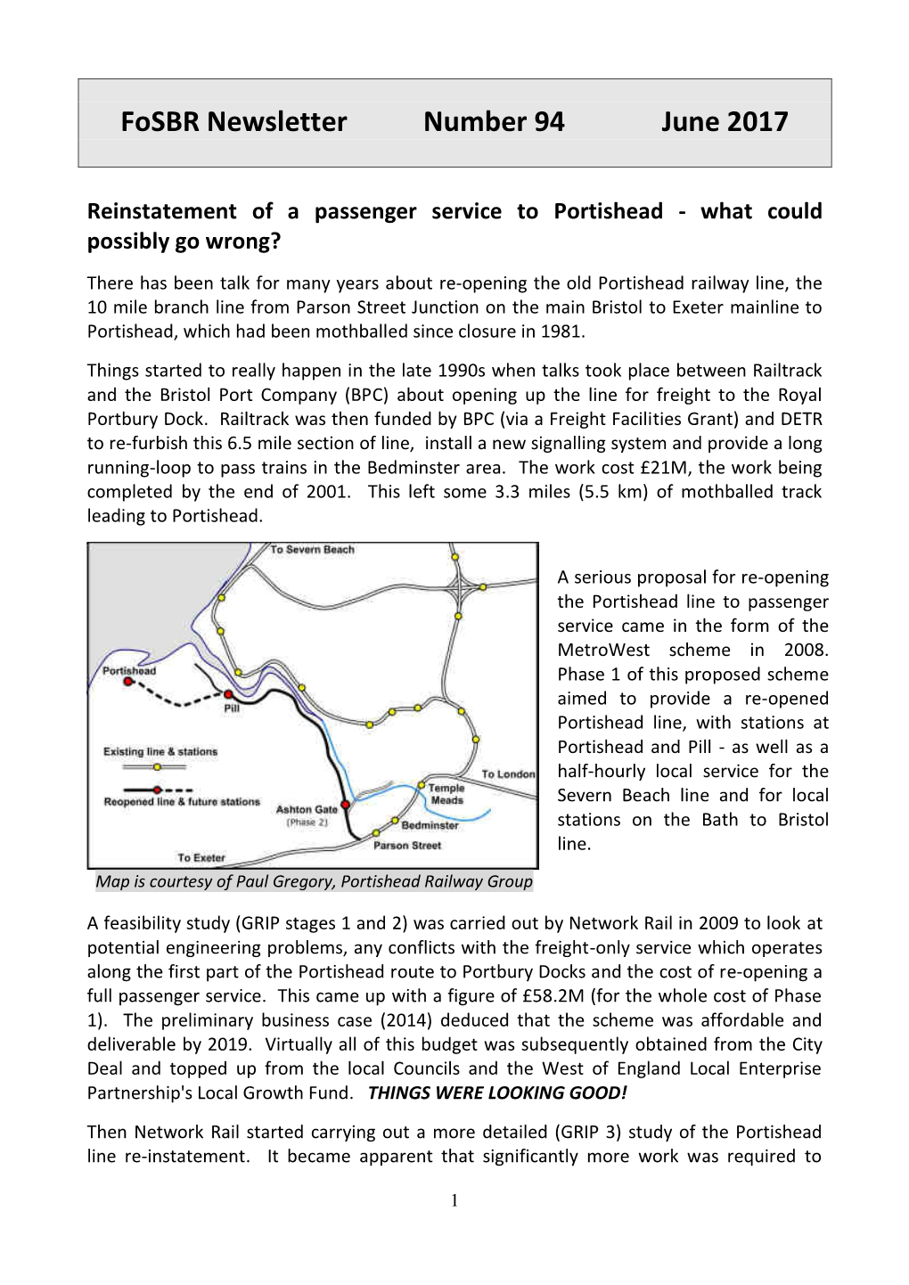 Fosbr Newsletter Number 94 June 2017