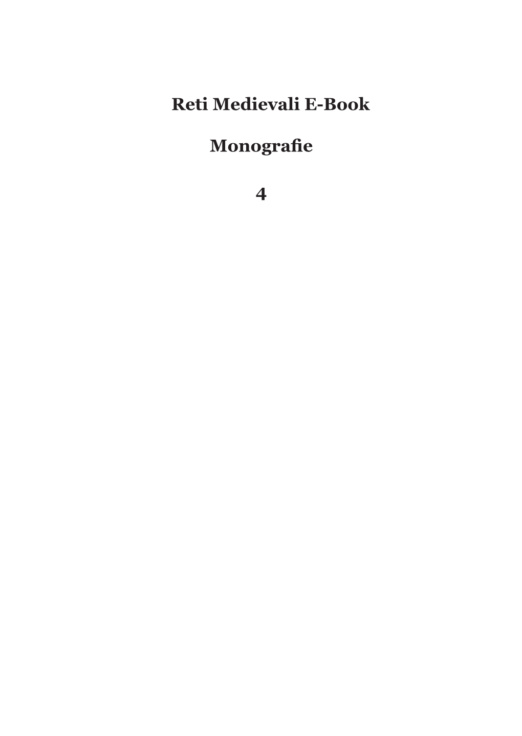 Reti Medievali E-Book Monografie 4