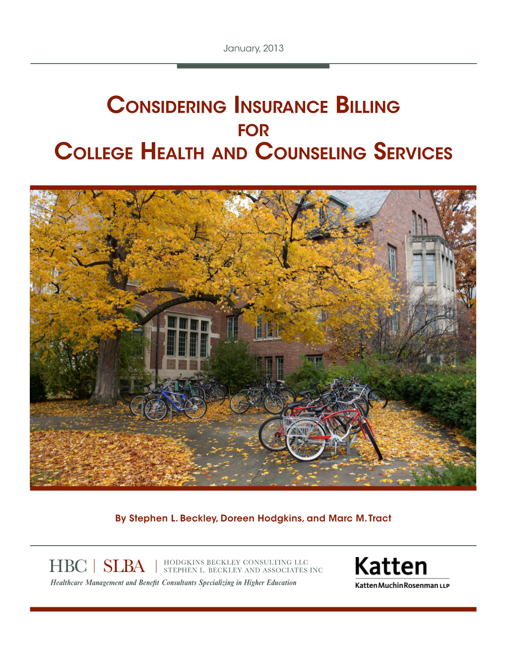 Considering Insurance Billing for College Health and Counseling Services