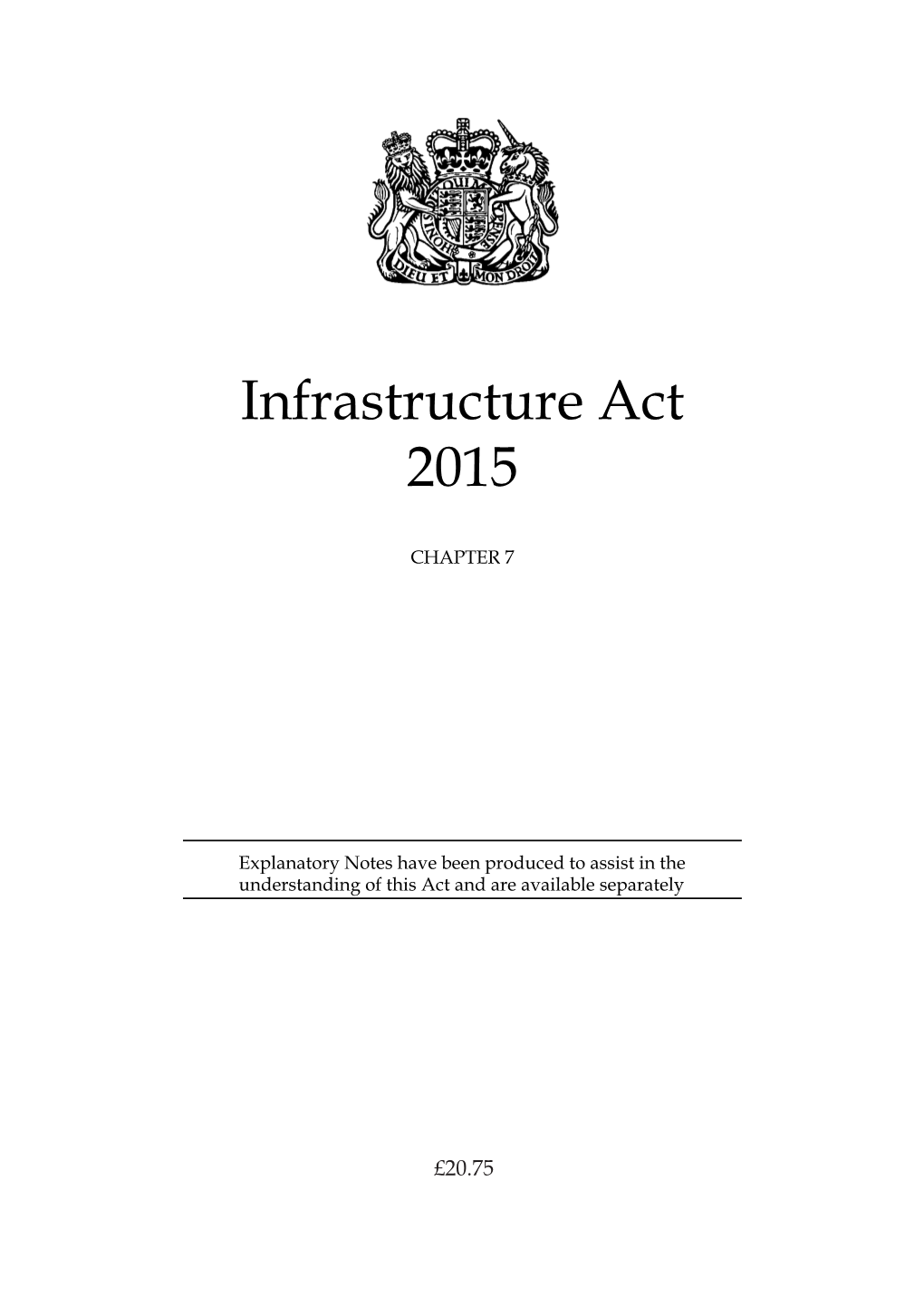 Infrastructure Act 2015