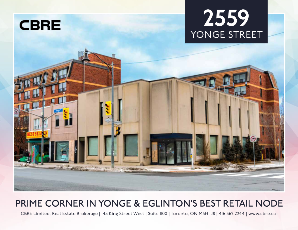 Prime Corner in Yonge & Eglinton's Best Retail Node