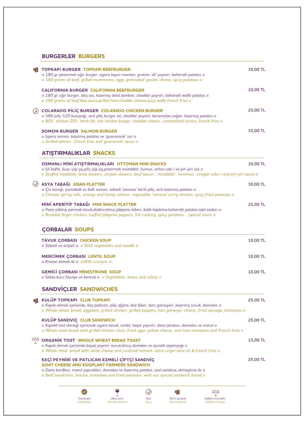 Restornt Menu