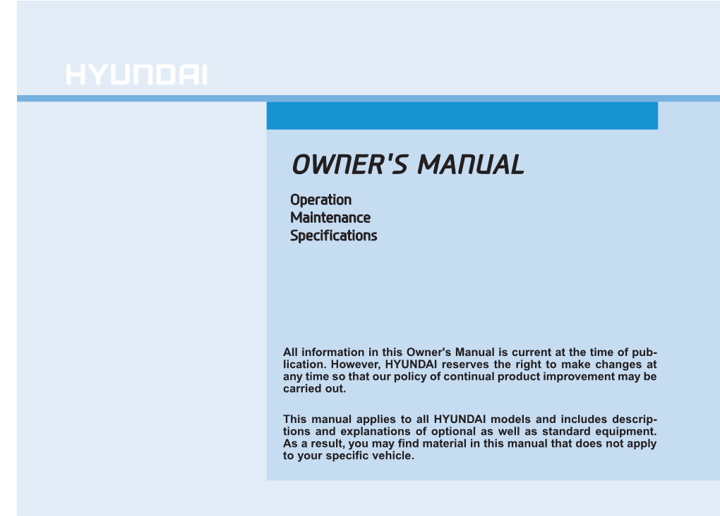 Owner's Manual