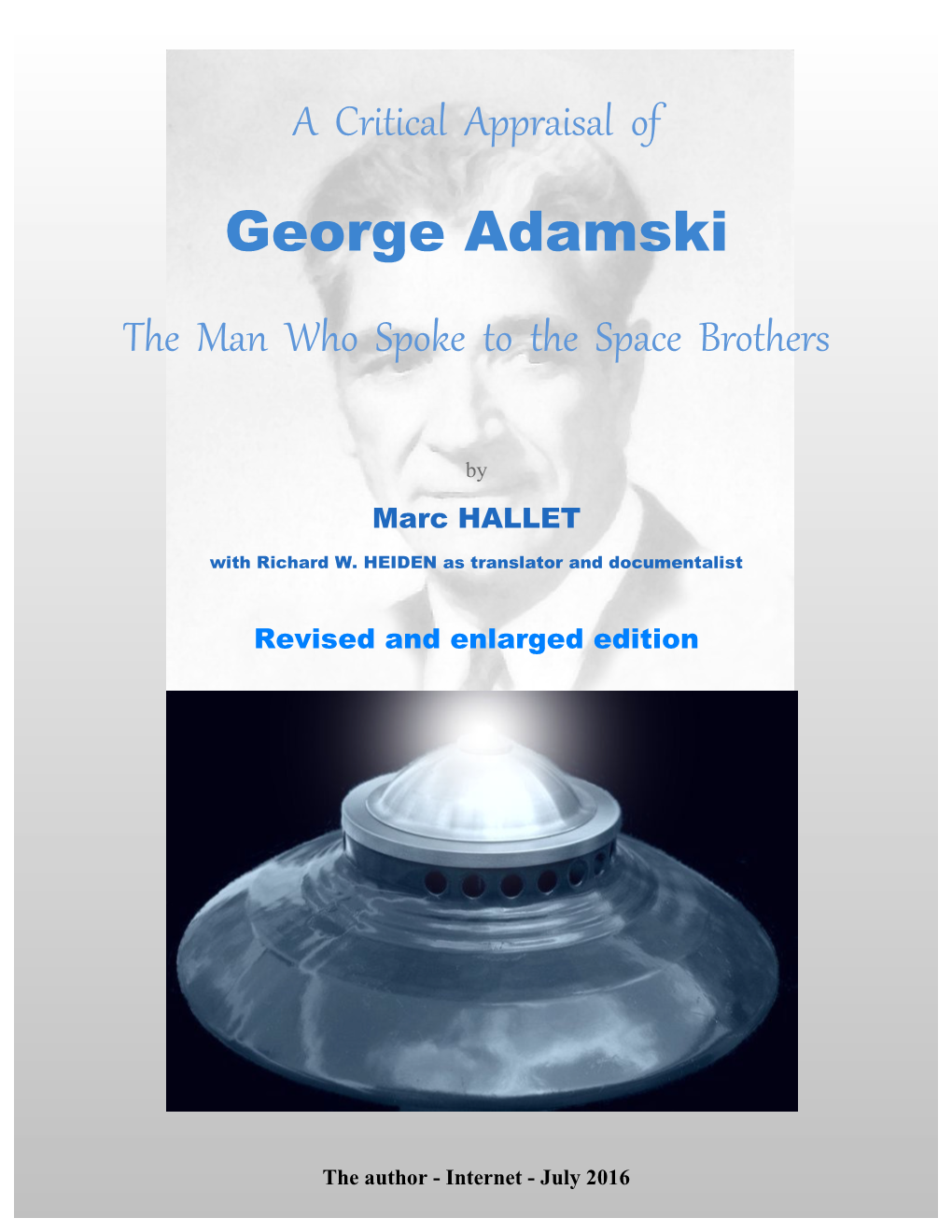 A Critical Appraisal of George Adamski