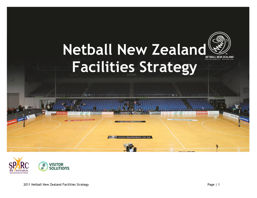 Netball New Zealand Facilities Strategy