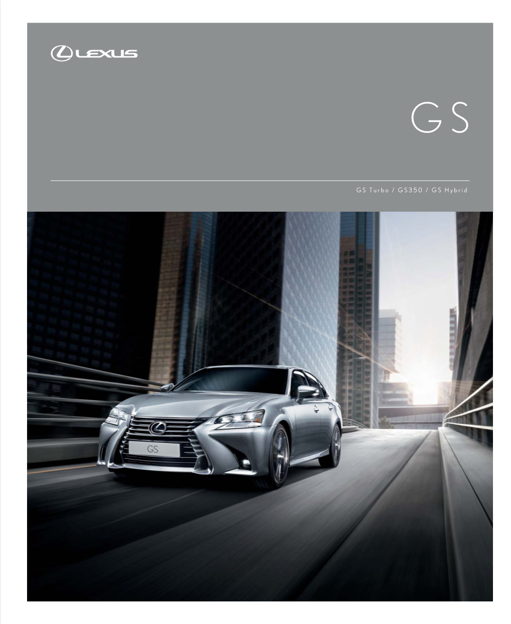 Lexus GS Booklet Contents.Indd