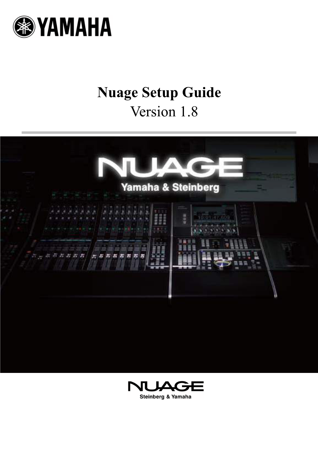 Yamaha NUAGE Setup Guide Version