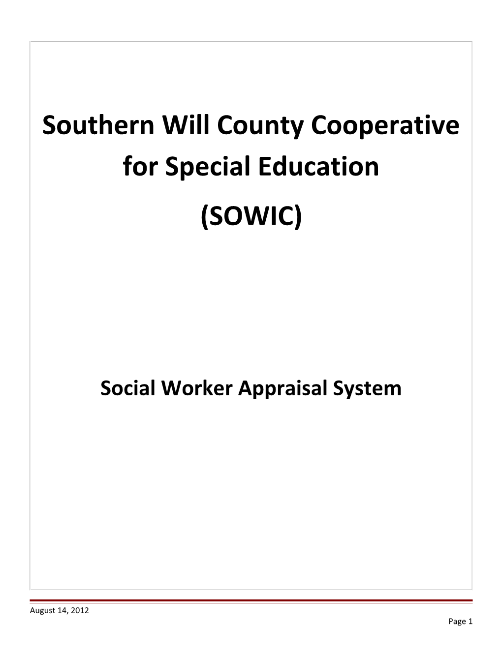 Southern Will County Cooperative for Special Education