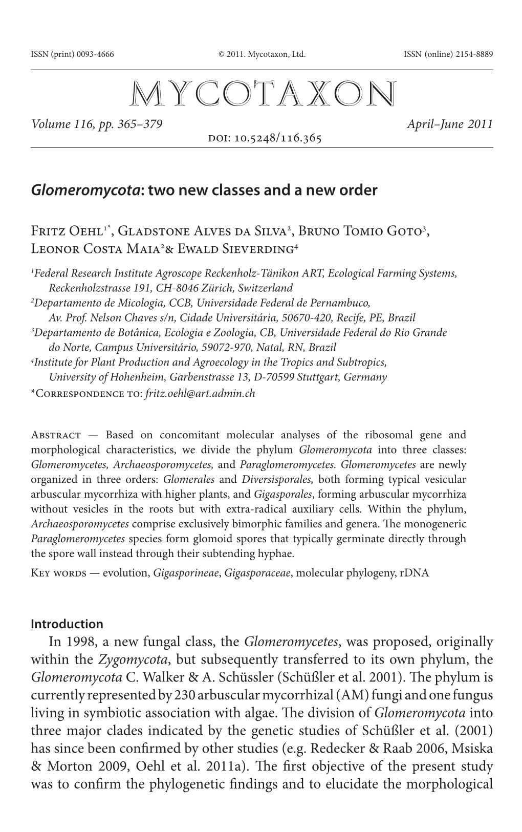 <I>Glomeromycota</I>