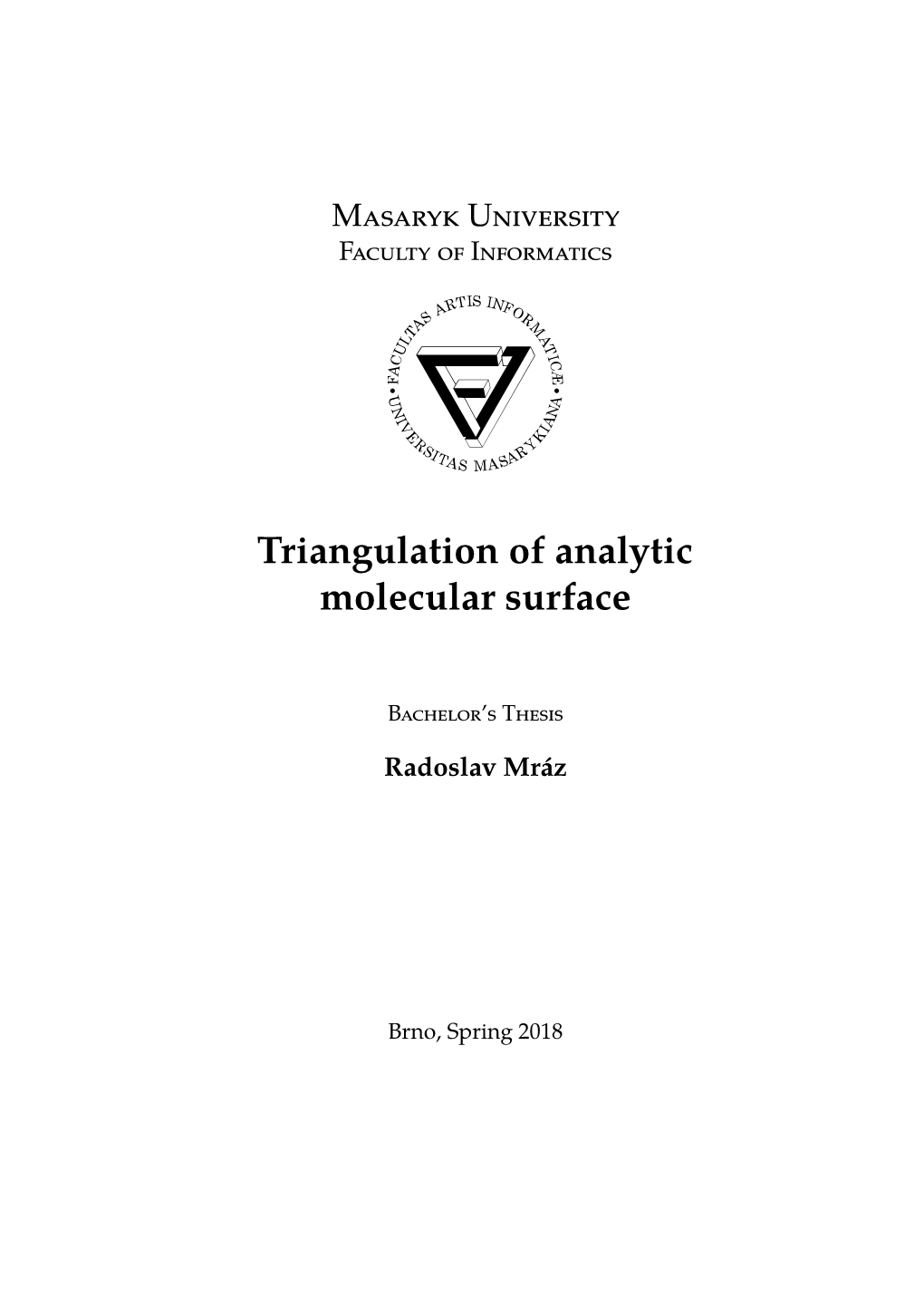 Triangulation of Analytic Molecular Surface