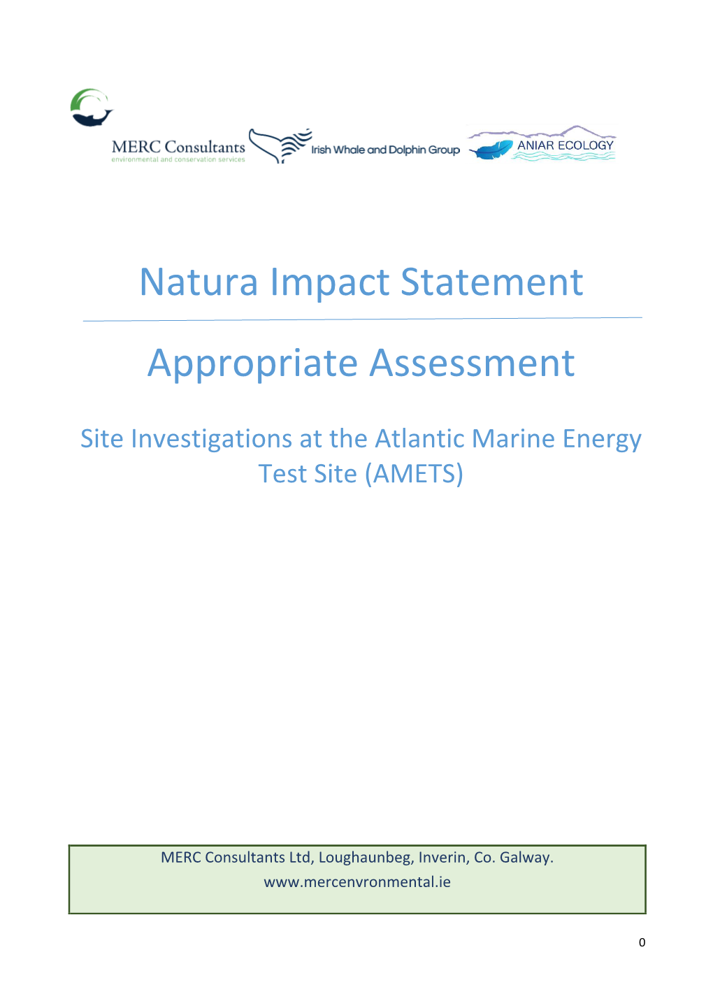 Appropriate Assessment Screening