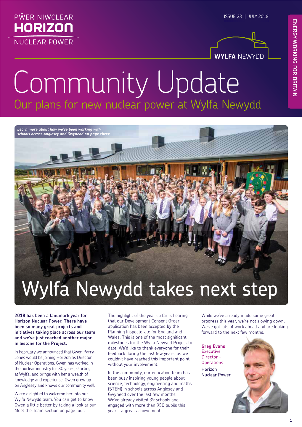 Community Update Our Plans for New Nuclear Power at Wylfa Newydd