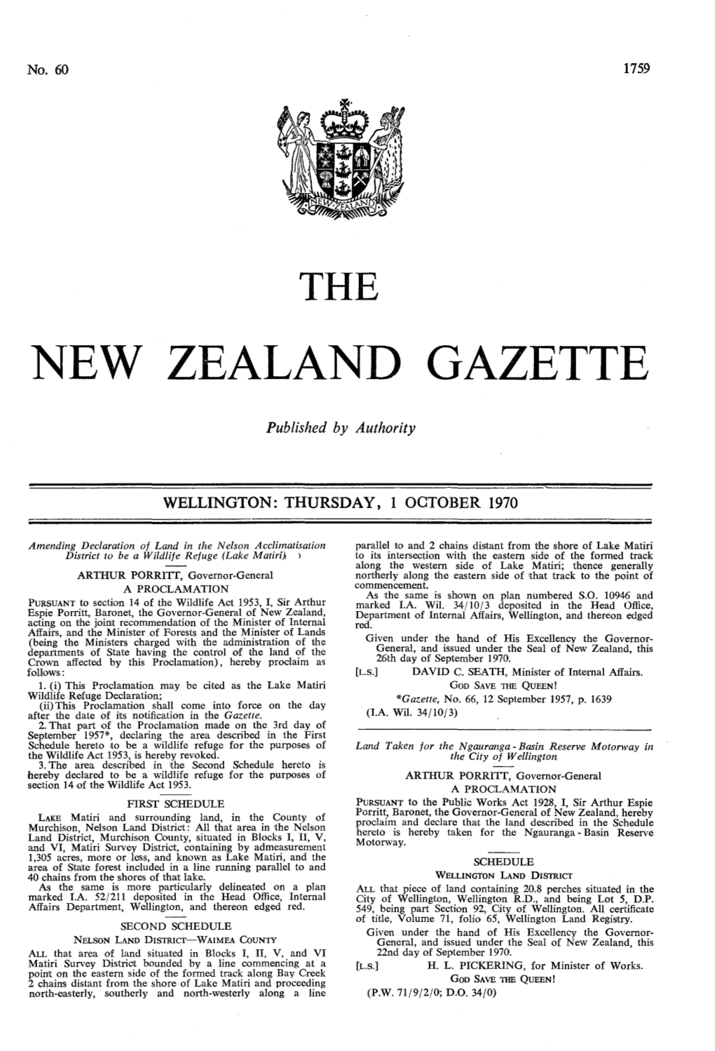 New Zealand Gazette