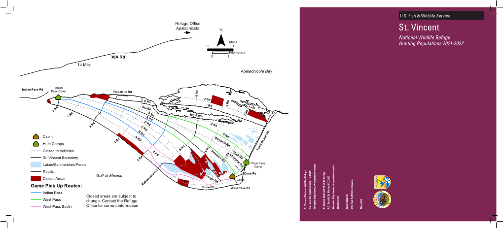 St. Vincent National Wildlife Refuge Hunting Regulations