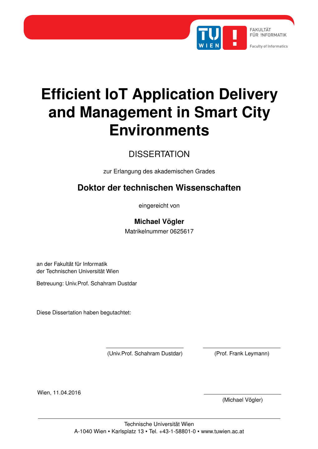 Efficient Iot Application Delivery and Management in Smart City