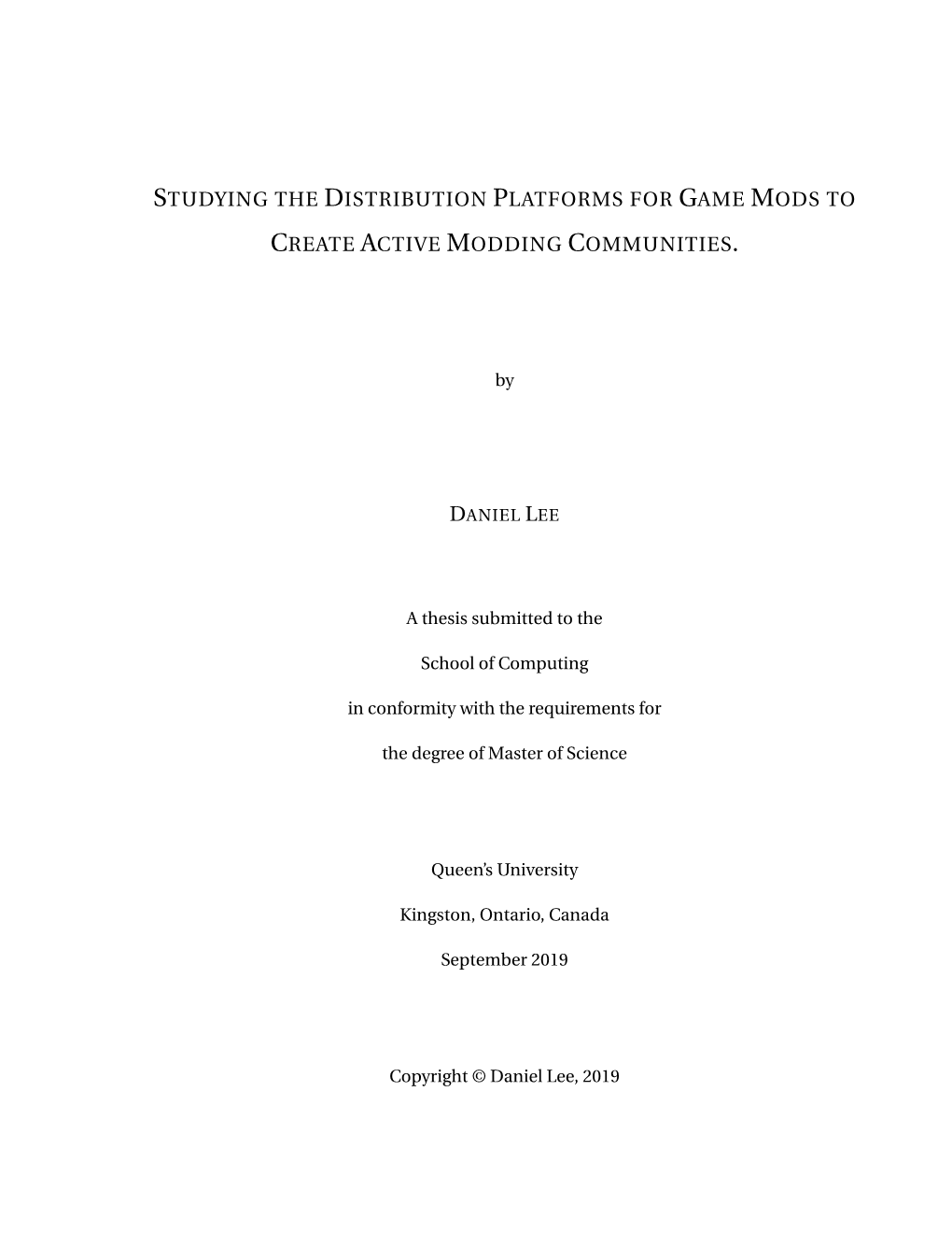 Studying the Distribution Platforms for Game Mods