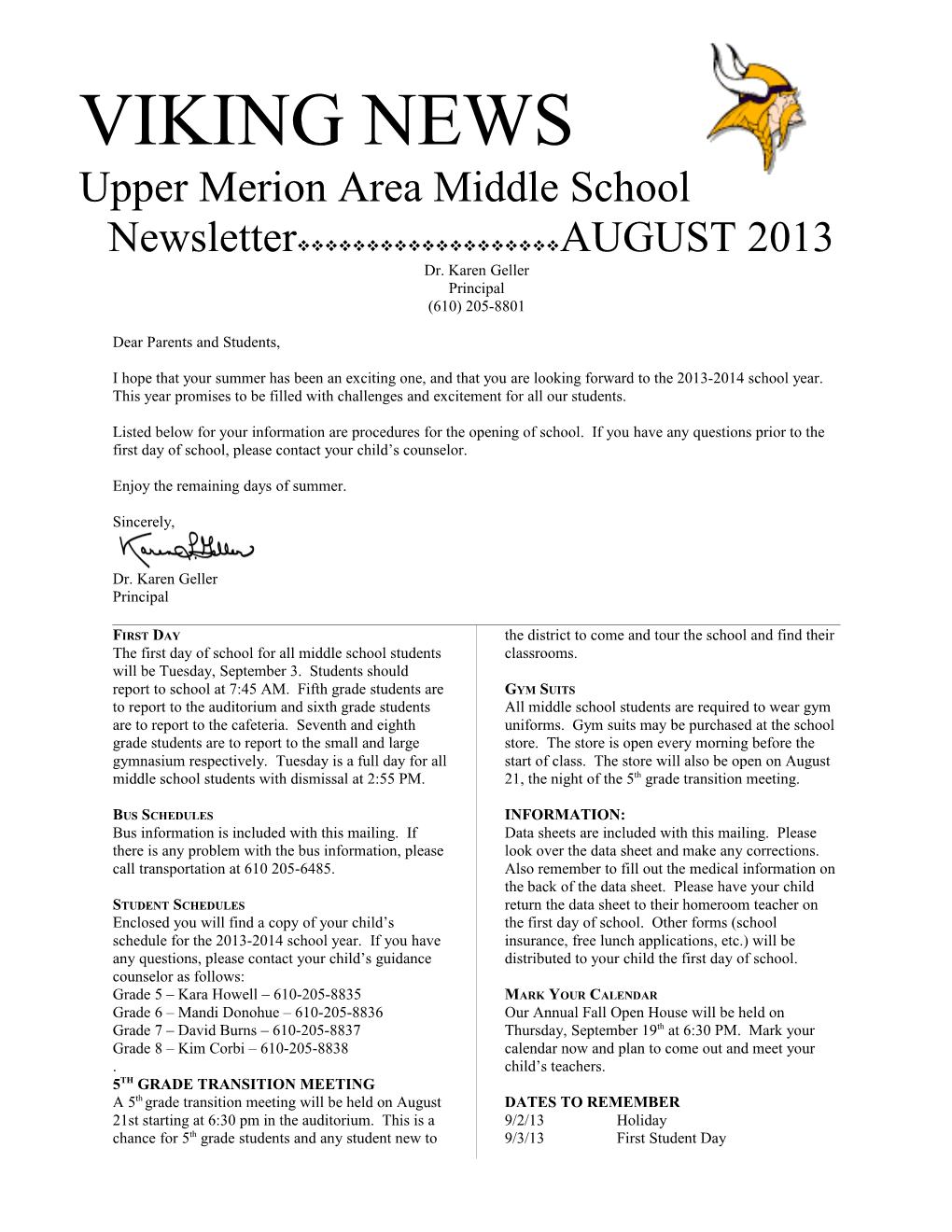 Upper Merion Area Middle School