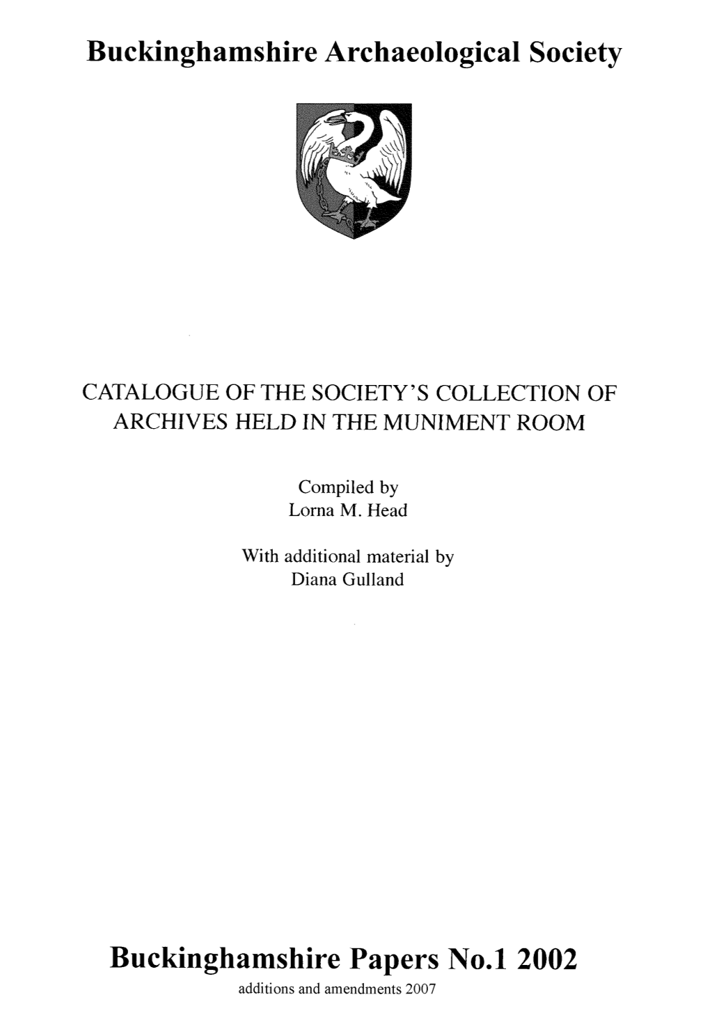 Archive Catalogue