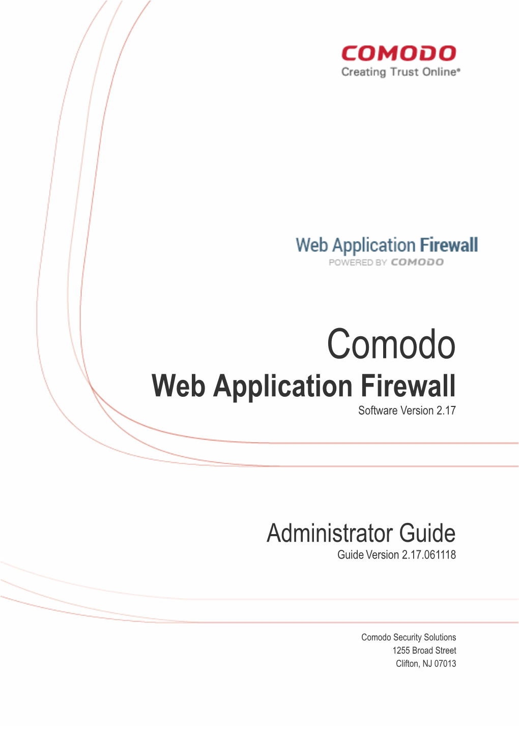 Comodo Web Application Firewall Administartor Guide