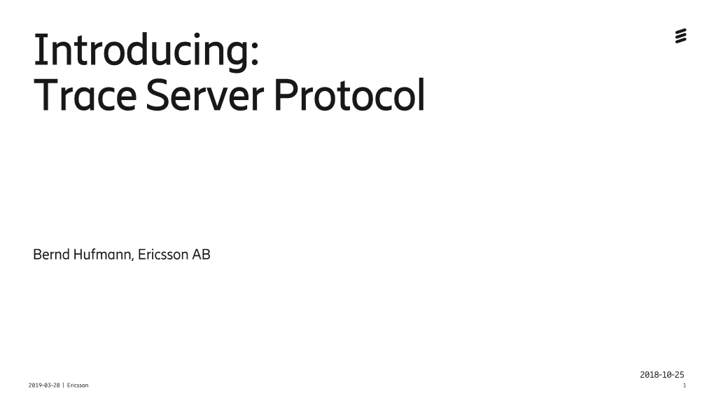 Trace Server Protocol