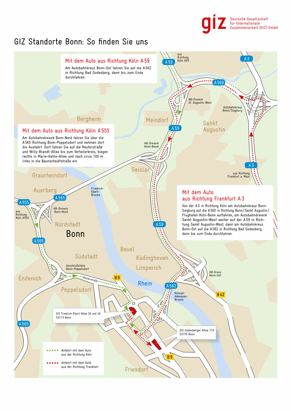 GIZ Standorte Bonn: So Finden Sie Uns