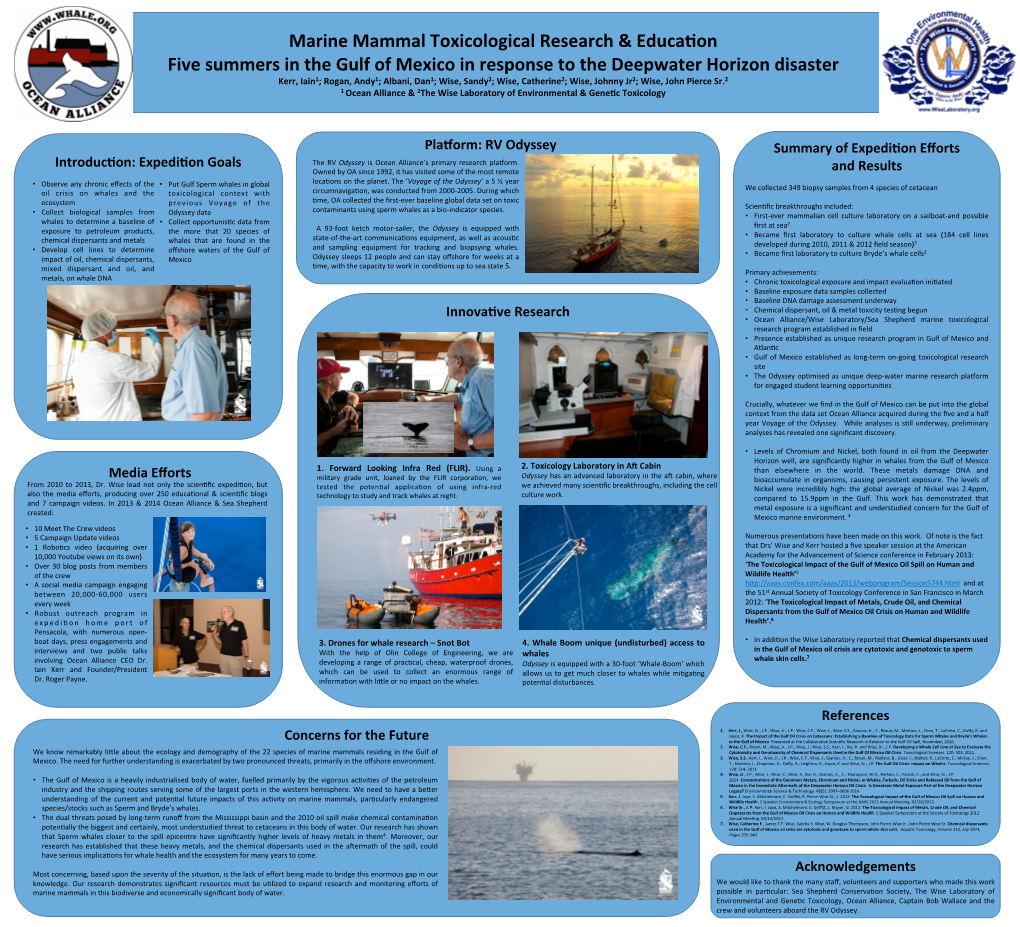 Marine Mammal Toxicological Research & Educacon Five