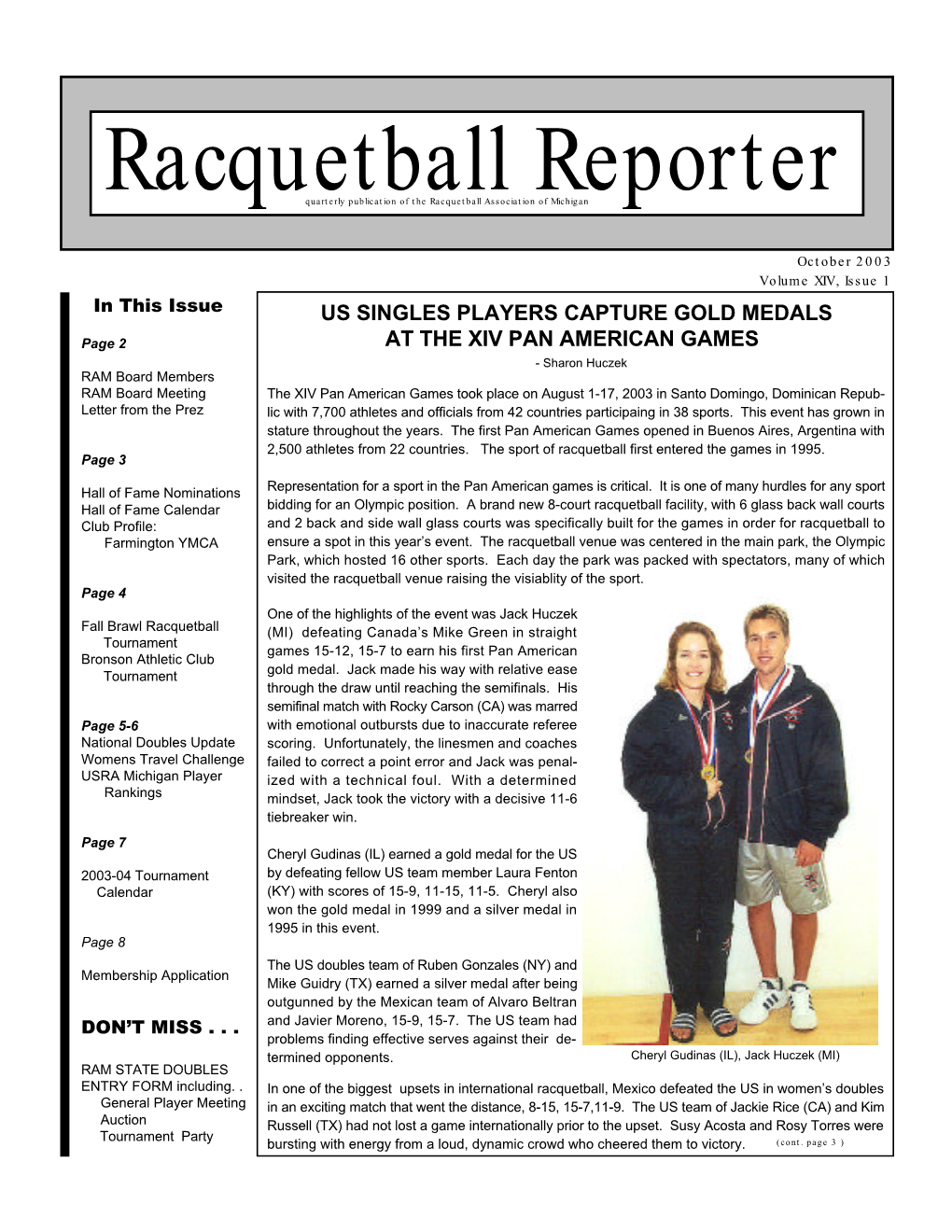 Racquetball Reporter Page 2